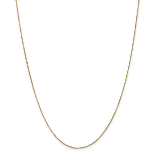 14k yellow gold 0.8mm spiga wheat bracelet anklet choker necklace pendant chain