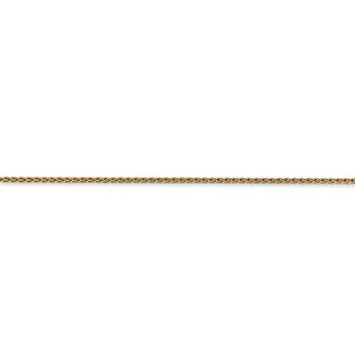 14k yellow gold 1.2mm parisian wheat bracelet anklet necklace choker pendant chain