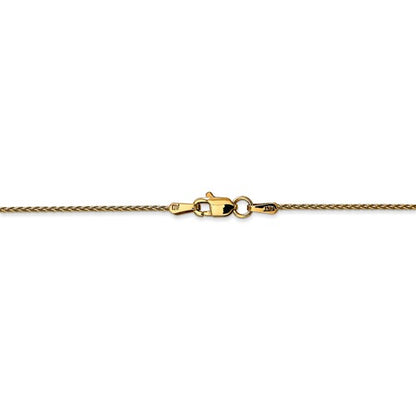 14k yellow gold 1.2mm parisian wheat bracelet anklet necklace choker pendant chain