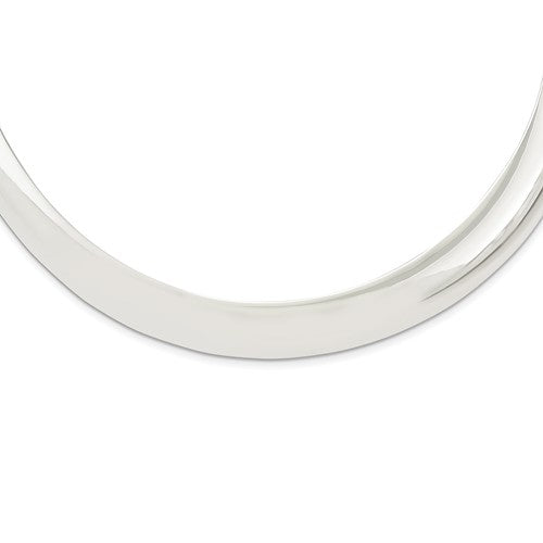 Sterling Silver 12mm Neck Collar Choker Necklace Slip On