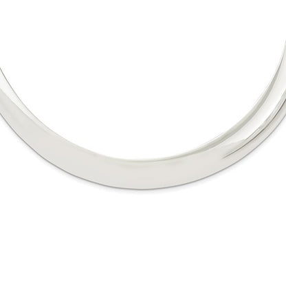 sterling silver 12mm neck collar choker necklace slip on