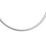 Φόρτωση εικόνας στο εργαλείο προβολής Συλλογής, Sterling Silver Rhodium Plated 4mm Neck Collar Necklace 16 inch with Extender
