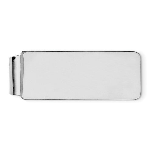 engravable solid sterling silver money clip personalized engraved monogram jj071