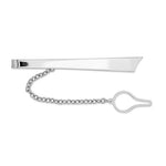 Load image into Gallery viewer, Sterling Silver Engravable Tie Bar Clip Personalized Engraved Monogram
