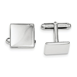 sterling silver square cufflinks cuff links engraved personalized monogram