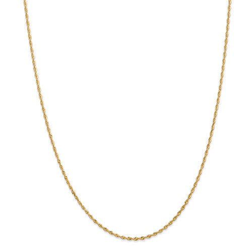 14k Yellow Gold 1.85mm Diamond Cut Quadruple Rope Bracelet Anklet Necklace Chain