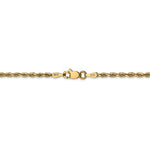 Load image into Gallery viewer, 14k Yellow Gold 2.25mm Diamond Cut Quadruple Rope Bracelet Anklet Necklace Chain

