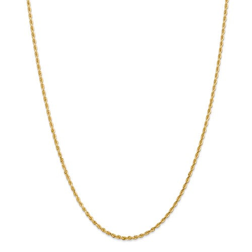 14k yellow gold 2.25mm diamond cut quadruple rope bracelet anklet necklace chain