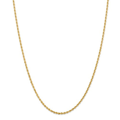 14k yellow gold 2.25mm diamond cut quadruple rope bracelet anklet necklace chain