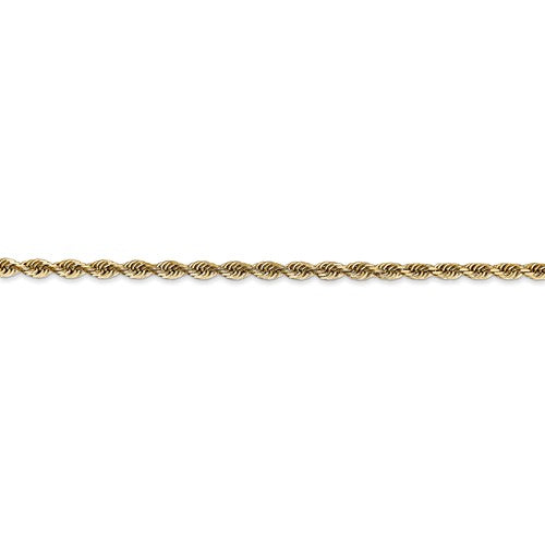 14k Yellow Gold 2.75mm Diamond Cut Quadruple Rope Bracelet Anklet Necklace Chain