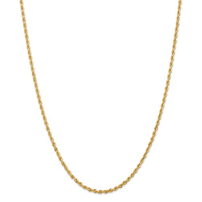 14k yellow gold 2.75mm diamond cut quadruple rope bracelet anklet necklace chain