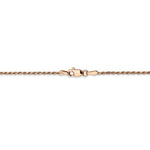 Load image into Gallery viewer, 14k Rose Gold 1.5mm Rope Bracelet Anklet Necklace Pendant Chain I109 - BringJoyCollection
