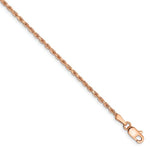 Load image into Gallery viewer, 14k Rose Gold 1.8mm Rope Bracelet Anklet Necklace Pendant Choker Chain
