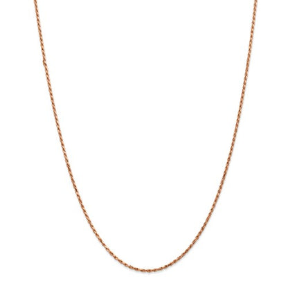 14k rose gold 1.8mm rope bracelet anklet necklace pendant choker chain