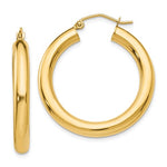 Lade das Bild in den Galerie-Viewer, 14k Yellow Gold Classic Round Hoop Earrings 29mm x 4mm
