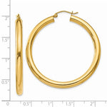 Φόρτωση εικόνας στο εργαλείο προβολής Συλλογής, 14k Yellow Gold Classic Round Hoop Earrings 43mm x 4mm
