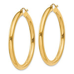 Load image into Gallery viewer, 14k Yellow Gold Large Lightweight Classic Round Hoop Earrings 44mmx4mm - BringJoyCollection
