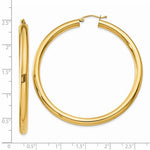 Load image into Gallery viewer, 14k Yellow Gold Classic Round Large Hoop Earrings 55mm x 4mm
