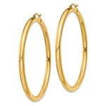 Carica l&#39;immagine nel visualizzatore di Gallery, 14k Yellow Gold Classic Round Large Hoop Earrings 60mm x 4mm
