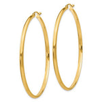 Lade das Bild in den Galerie-Viewer, 14k Yellow Gold Large Classic Round Hoop Earrings 55mm x 2.75mm GZ983 - BringJoyCollection
