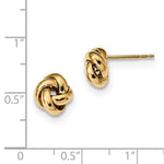 Load image into Gallery viewer, 14k Yellow Gold 8mm Classic Love Knot Post Earrings
