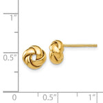 Load image into Gallery viewer, 14k Yellow Gold 7mm Classic Love Knot Post Earrings
