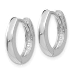 Load image into Gallery viewer, 14k White Gold Classic Huggie Hinged Hoop Earrings 13mm x 13mm x 2mm
