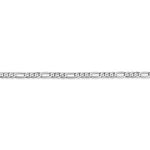 Load image into Gallery viewer, 14K White Gold 2.75mm Figaro Bracelet Anklet Choker Necklace Pendant Chain

