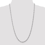 Load image into Gallery viewer, 14K White Gold 3mm Figaro Bracelet Anklet Choker Necklace Pendant Chain
