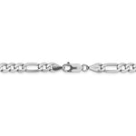 Load image into Gallery viewer, 14K White Gold 6mm Figaro Bracelet Anklet Choker Necklace Pendant Chain
