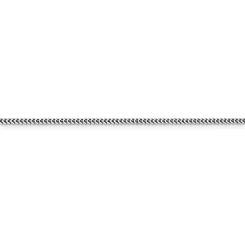 14k white gold 1.4mm franco bracelet anklet necklace pendant chain