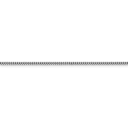 14k white gold 1.4mm franco bracelet anklet necklace pendant chain