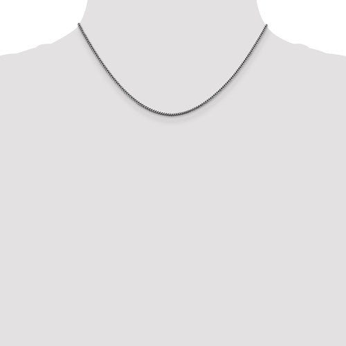 14k white gold 1.4mm franco bracelet anklet necklace pendant chain