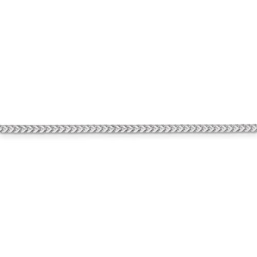 14K White Gold 2mm Franco Bracelet Anklet Necklace Pendant Chain