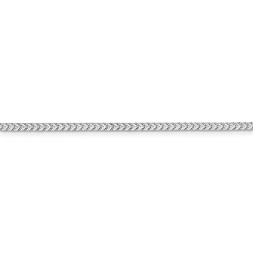 14k white gold 2mm franco bracelet anklet necklace pendant chain