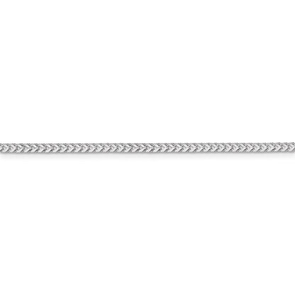 14k white gold 2mm franco bracelet anklet necklace pendant chain