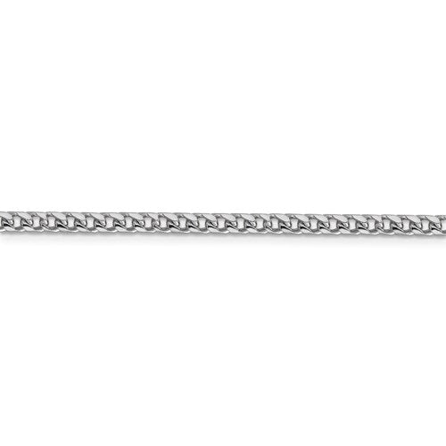 14K White Gold 3mm Franco Bracelet Anklet Choker Necklace Pendant Chain
