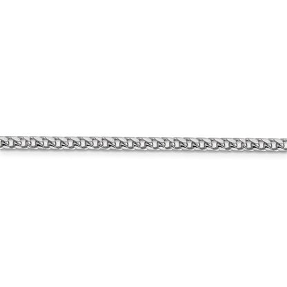 14k white gold 3mm franco bracelet anklet choker necklace pendant chain