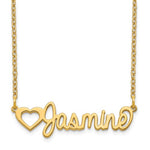 Load image into Gallery viewer, 14k 10k Gold Sterling Silver Nameplate Necklace Personalized Customized
