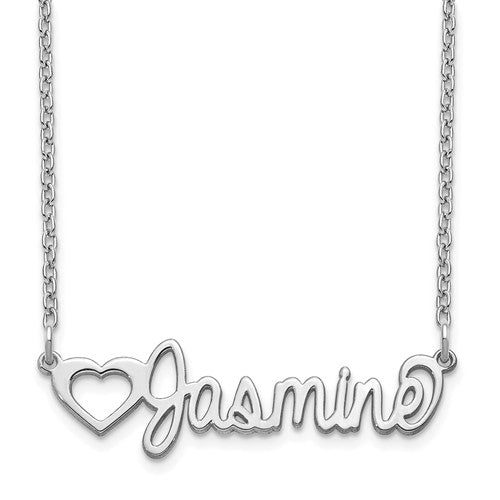 14k 10k gold sterling silver nameplate necklace personalized customized