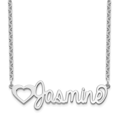 14k 10k Gold Sterling Silver Nameplate Necklace Personalized Customized