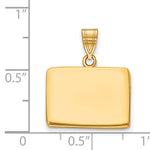 Load image into Gallery viewer, 14K Gold or Sterling Silver Colorado CO State Pendant Charm Personalized Monogram
