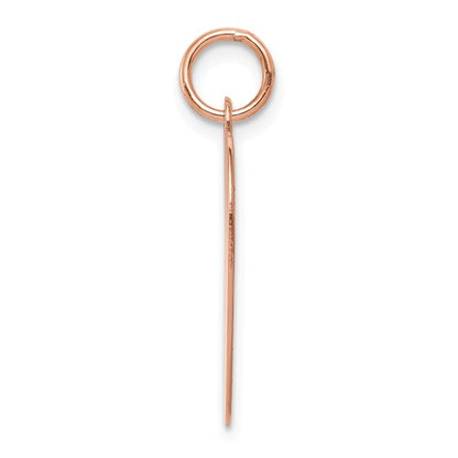 14k rose gold 17mm heart disc pendant charm personalized monogram engraved