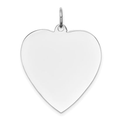 14k yellow gold 24mm heart disc pendant charm personalized monogram engraved