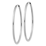 Load image into Gallery viewer, 14k White Gold Classic Endless Round Hoop Earrings 37mm x 1.5mm
