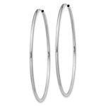 Load image into Gallery viewer, 14k White Gold Classic Endless Round Hoop Earrings 45mm x 1.5mm
