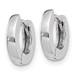 Load image into Gallery viewer, 14k White Gold Classic Huggie Hinged Hoop Earrings Small 9mm x 1mm
